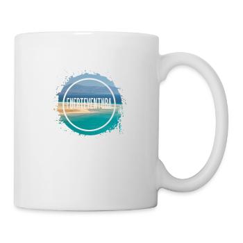 Fuerteventura Sommer Sonne Strand Meer Palmen - Tasse - Weiß - Rechts