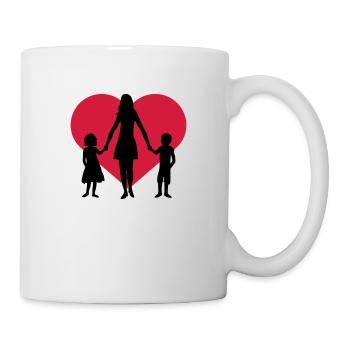 Heart 2 children - Mug - white - Right