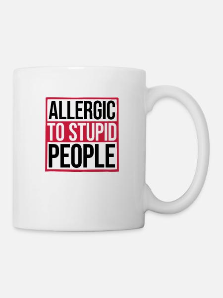 Allergie Complete Idiots Shield - Mok - wit