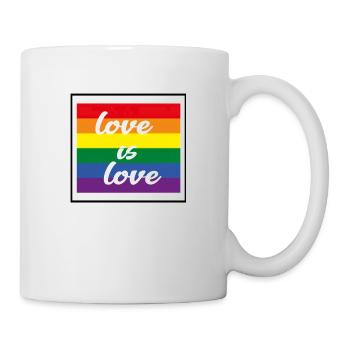 love ist love - Tasse - Weiß - Rechts