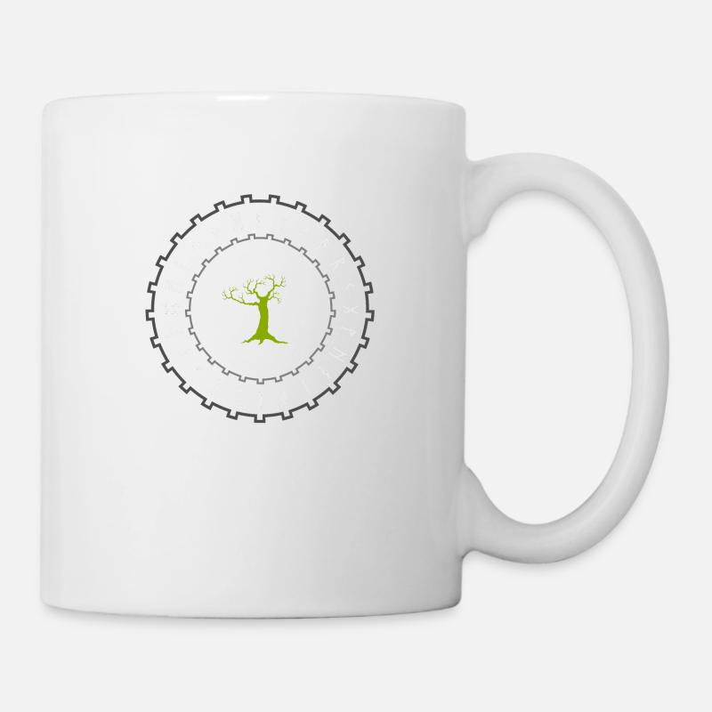 La rune comme roue runique - Mug blanc - blanc
