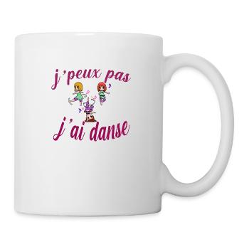 t shirt fille danse enfants qui dansent cadeau - Mug blanc - blanc - Droite