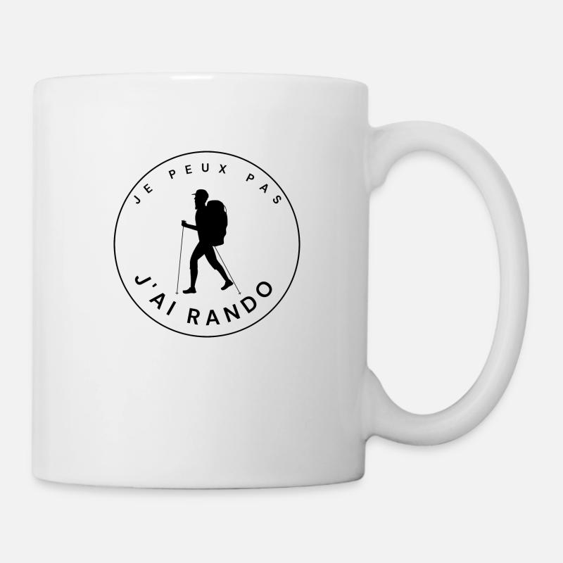 je peux pas j ai rando - Mug blanc - blanc