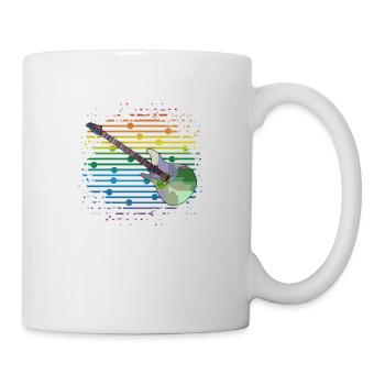 Gitarre - Tasse - Weiß - Rechts