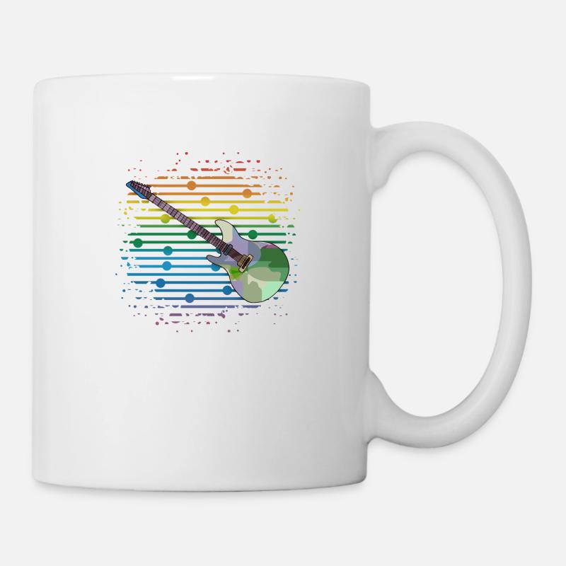 Gitarre - Tasse - Weiß