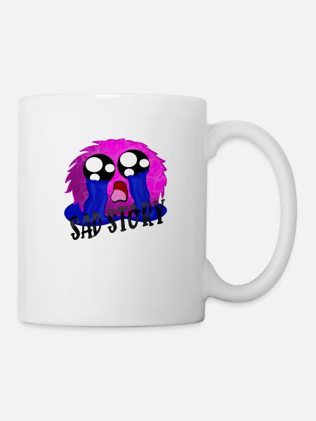 Sad Story Puschel - Mug - white