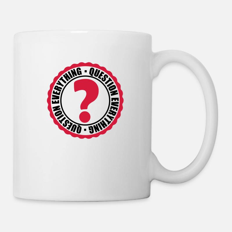 Tout remettre en question Tampon - Mug blanc - blanc