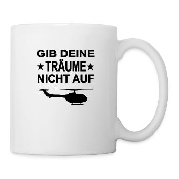 Hubschrauber - Tasse - Weiß - Rechts