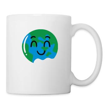 Erde - Tasse - Weiß - Rechts