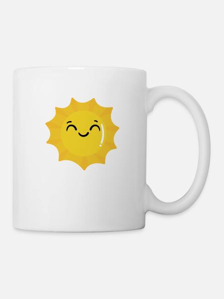 Sonne - Tasse - Weiß