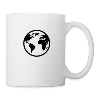 Le monde - Mug blanc - blanc - Droite