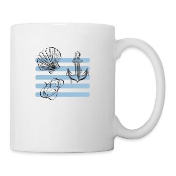 Strand und Meer Design - Tasse - Weiß - Rechts