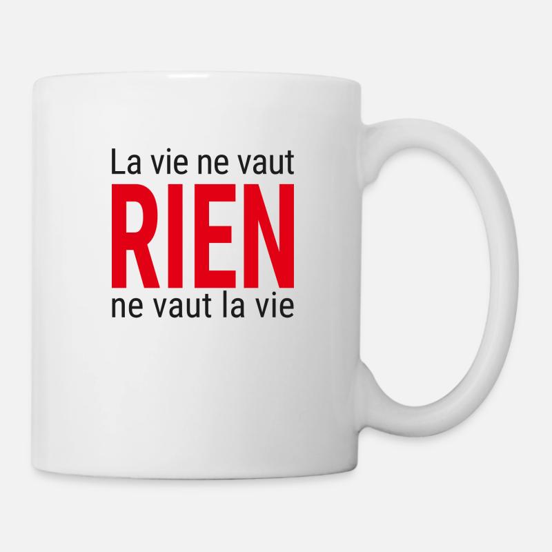 La vie - Mug blanc - blanc