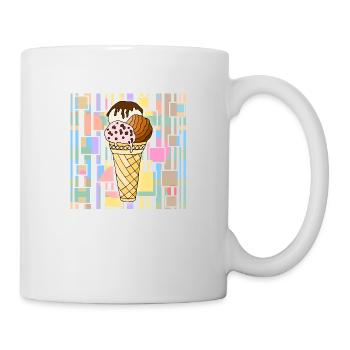 Eis - Tasse - Weiß - Rechts