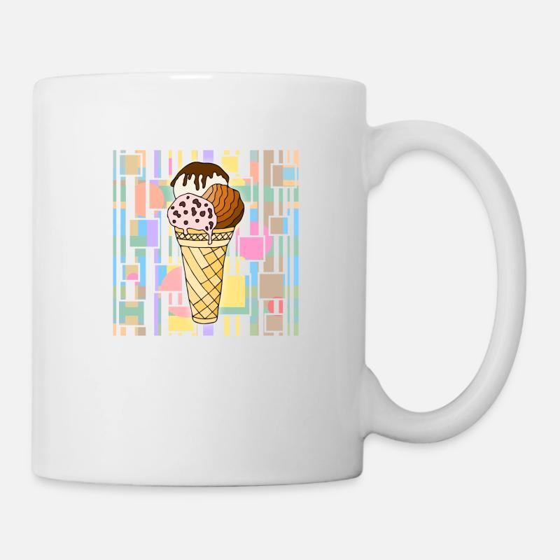 Eis - Tasse - Weiß