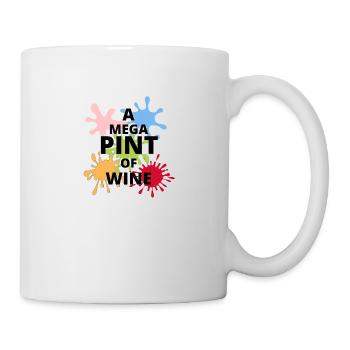 A mega pint of wine - Mug - white - Right