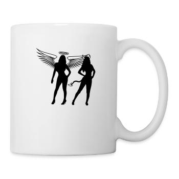 Team Engel Teufel - Tasse - Weiß - Rechts