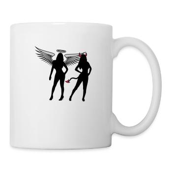 Engel Teufel Girls - Tasse - Weiß - Rechts