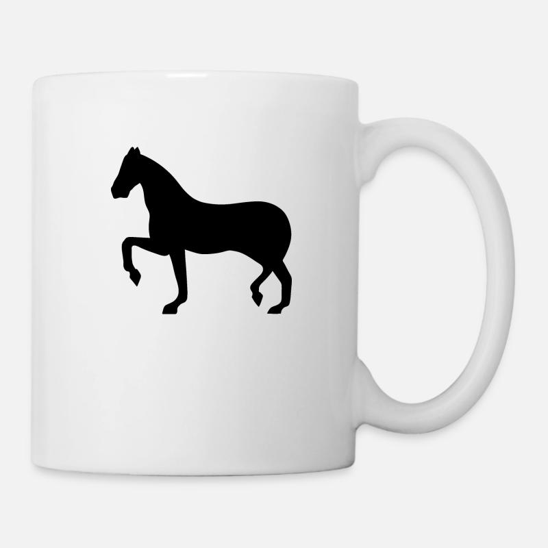 Silhouette de cheval - Mug blanc - blanc