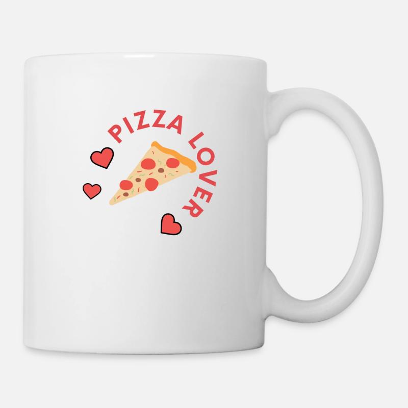 PIZZA LOVER - Mug blanc - blanc