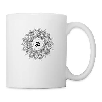 om chakra mandala yoga love energy - Mug - white - Right