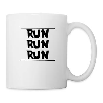 RUN RUN RUN | Sports | running | Fitness - Mug - white - Right