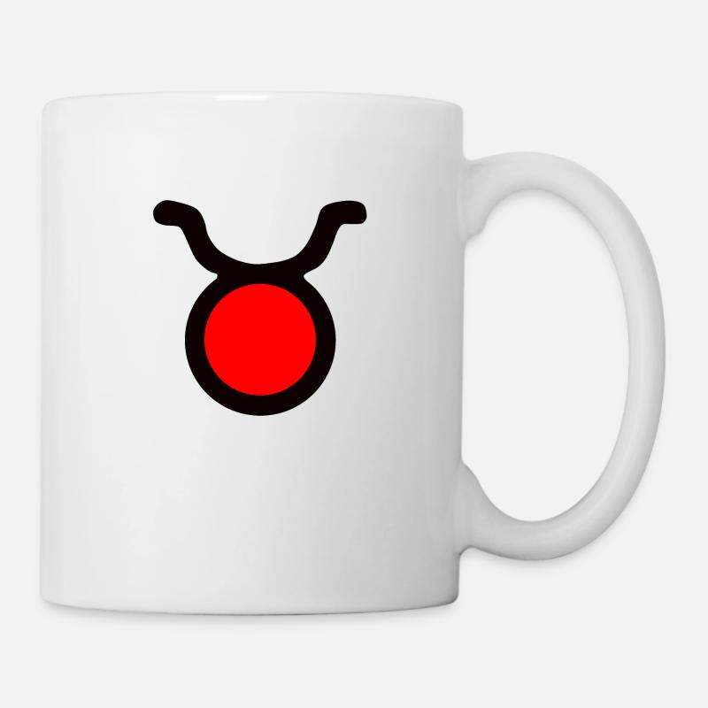 Astrologisches Symbol Taurus - Tasse - Weiß