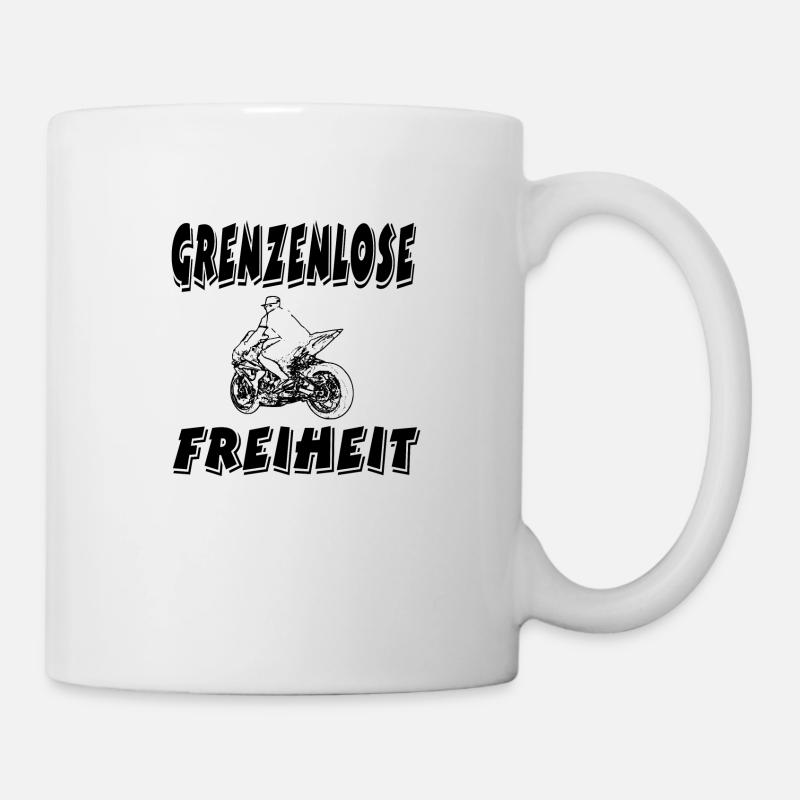 Motorrad - Tasse - Weiß