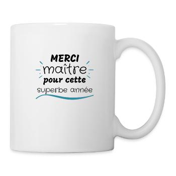 Merci maître pour cette superbe année - Mug blanc - blanc - Droite