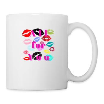 All Kisses for You - Tasse - Weiß - Rechts