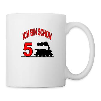 Dampflok - Tasse - Weiß - Rechts