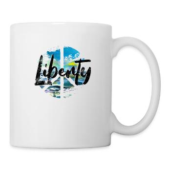 Peace woodstock Liberty - Tasse - Weiß - Rechts