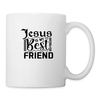 Jésus est mon meilleur ami - Mug blanc - blanc - Droite