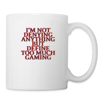 Ne rien nier mais définir trop de jeux 4 - Mug blanc - blanc - Droite
