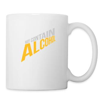 May contain alcohol Text - Mug - white - Right