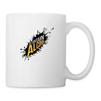 Farbklecks May Contain Alcohol - Tasse - Weiß - Rechts