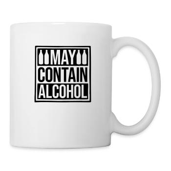 Attention May Contain Alcohol - Mug - white - Right
