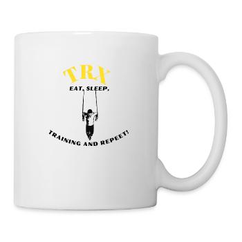 TRX EAT SLEEP Formation d’idées cadeaux - Mug blanc - blanc - Droite