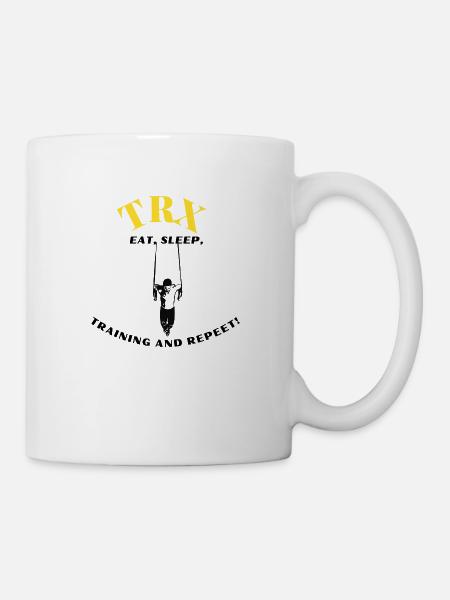 TRX EAT SLEEP Gift Idea Training - Mug - white