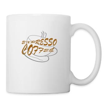 EXPRESSO COFFEE - Mug blanc - blanc - Droite