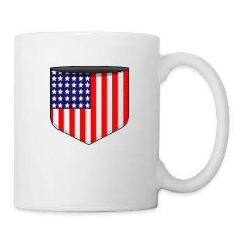 USA pocket - Mug - white - Right