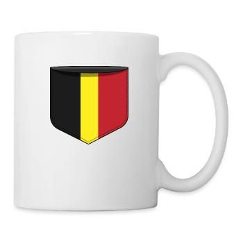 Poche Belgique - Mug blanc - blanc - Droite