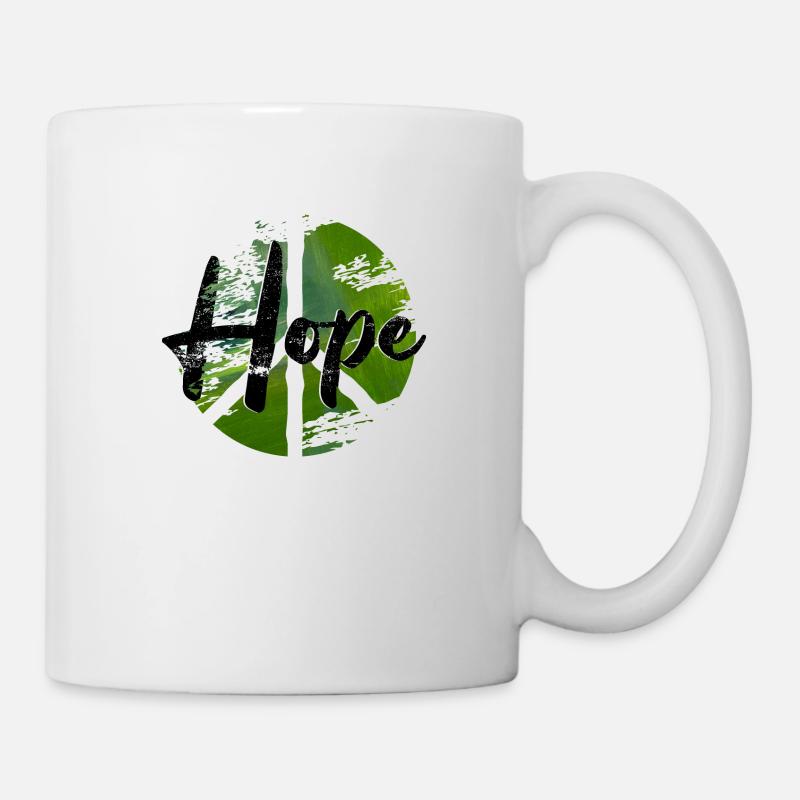 Peace woodstock hope - Tasse - Weiß