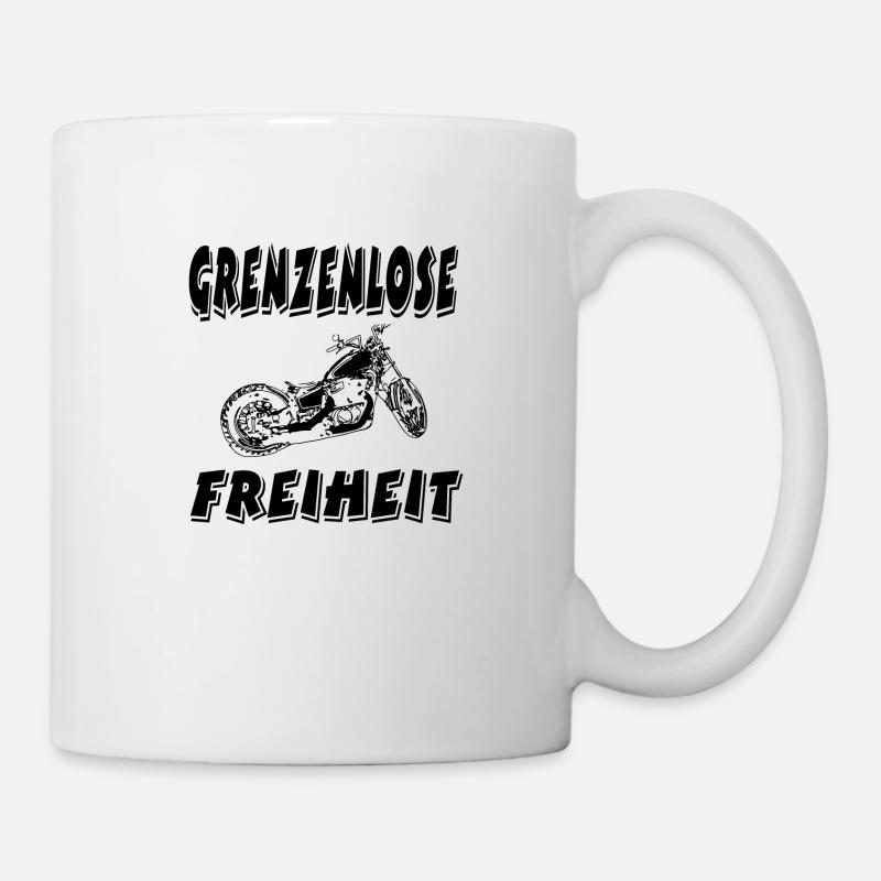 Motorrad - Tasse - Weiß