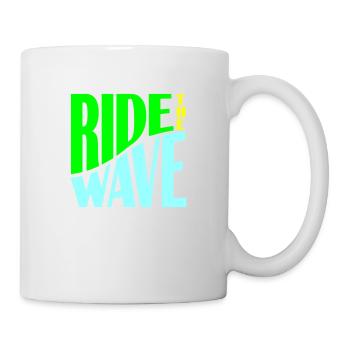 Ride the Wave plotter - Tasse - Weiß - Rechts