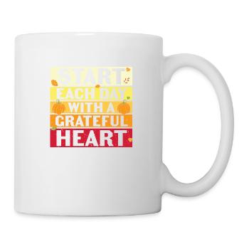 Start Each Day With A - Mug - white - Right