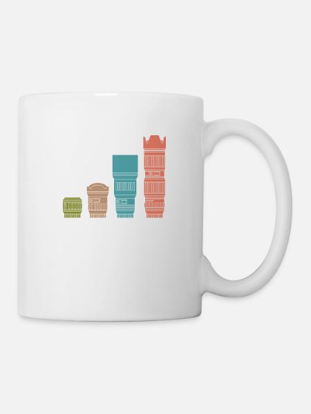Size Matter Lens Photo Camera Photographer - Mug - white