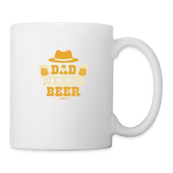 Dad needs Beer Papa Beer Father's Day - Mug - white - Right