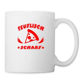 Pizza - Tasse - Weiß - Rechts