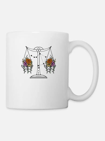 Zodiac Flower Retro - Mug - white